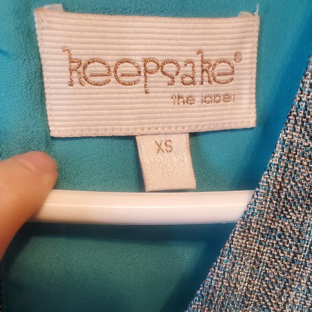 Short blue dress with POCKETS - Picture 5 of 16